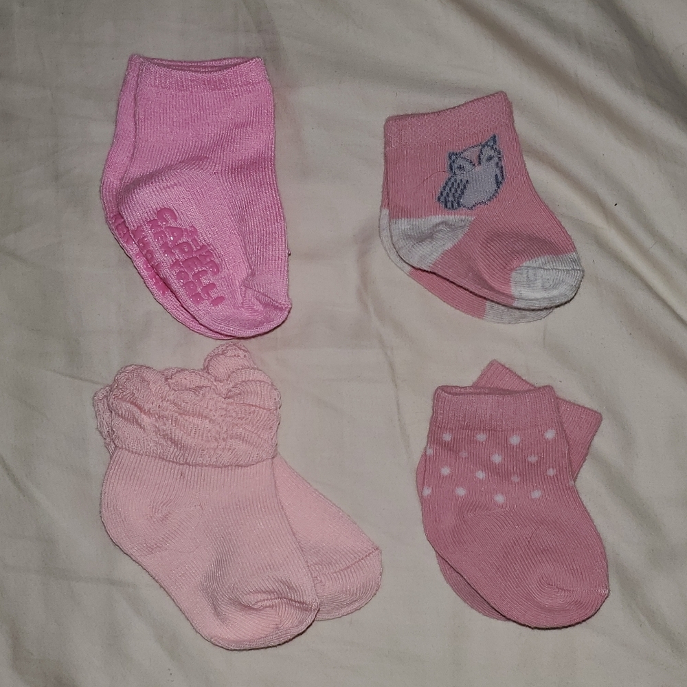 Baby girl socks 4 pack